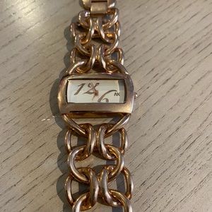 AK Rose Gold tone watch